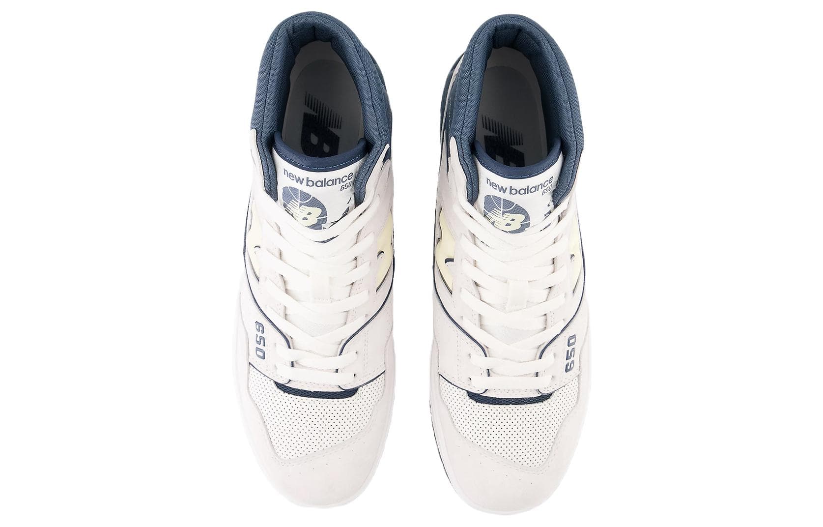 Ретро баскетбольные кроссовки New Balance 650 White Blue - изображение 4