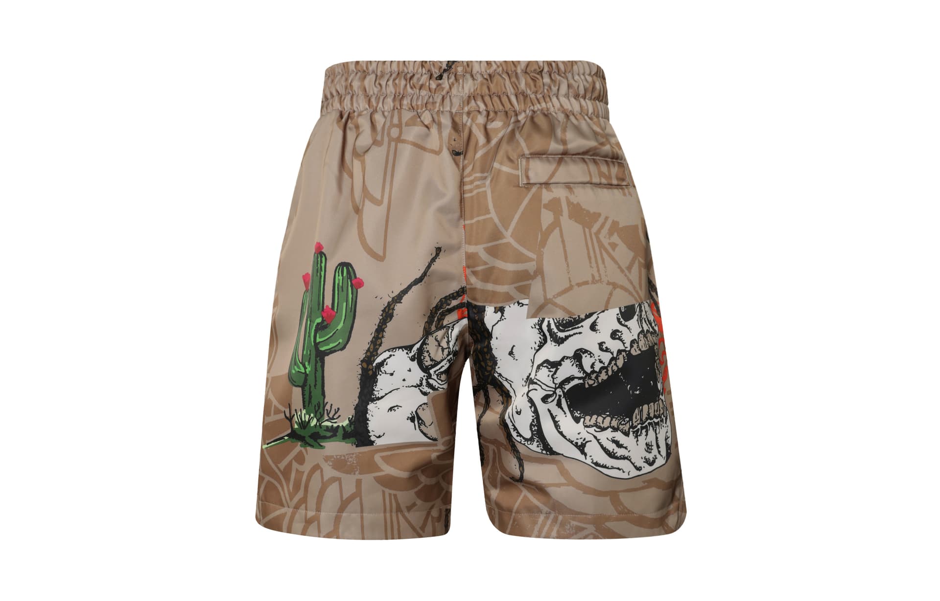 Шорты Jordan x Travis Scott Skull Print Shorts Khaki - изображение 2