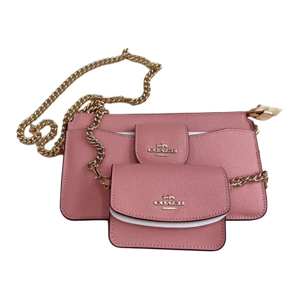 Сумка через плечо Coach Poppy Double Bag Pink - изображение 3