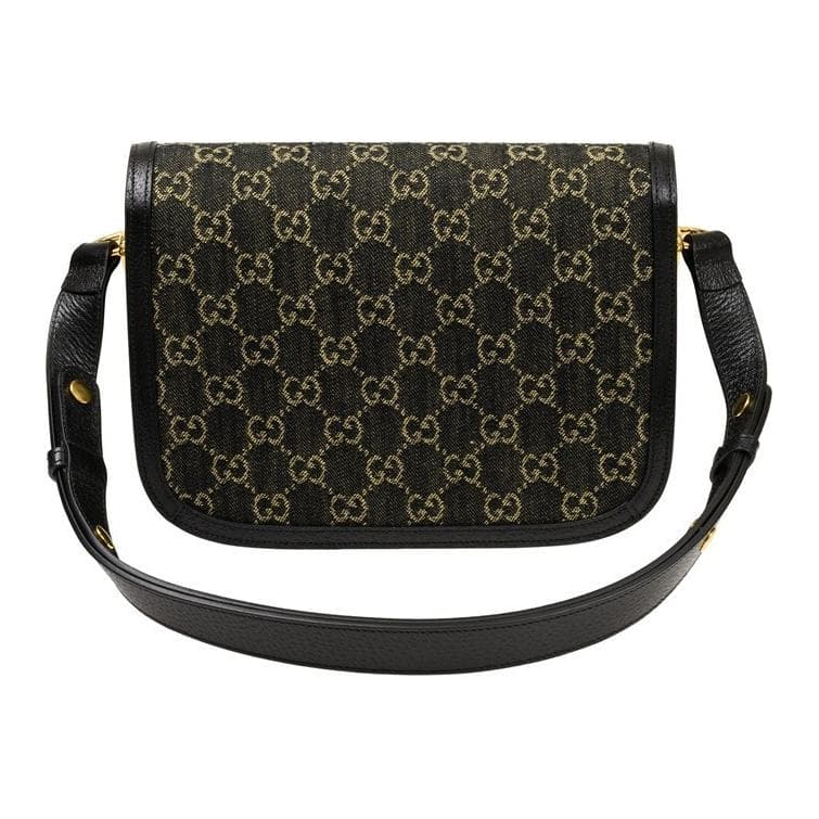 Сумка через плечо GUCCI Horsebit 1955Denim Logo - изображение 2