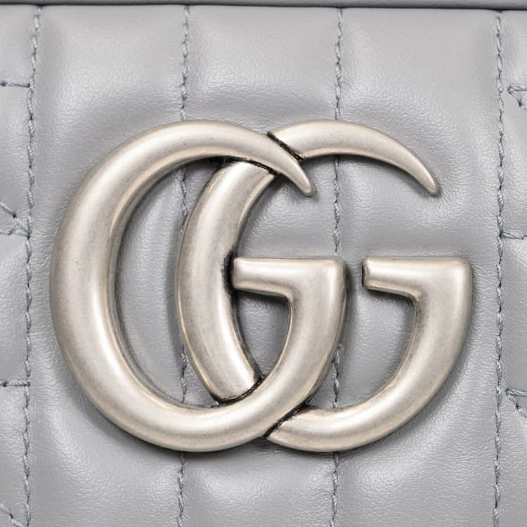Сумка через плечо Gucci GG Marmont Camera Bag Grey - изображение 5