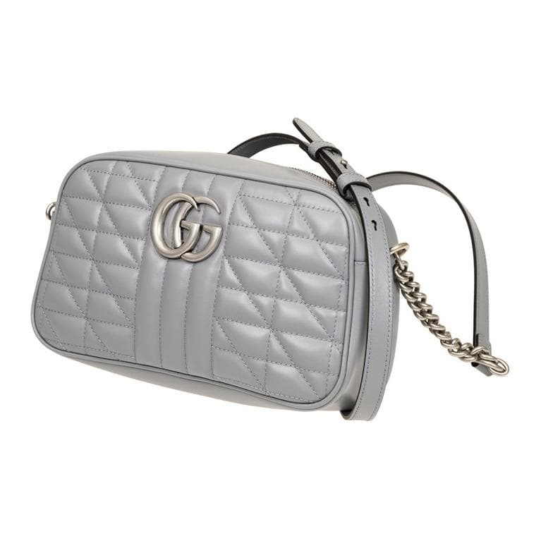 Сумка через плечо Gucci GG Marmont Camera Bag Grey - изображение 2