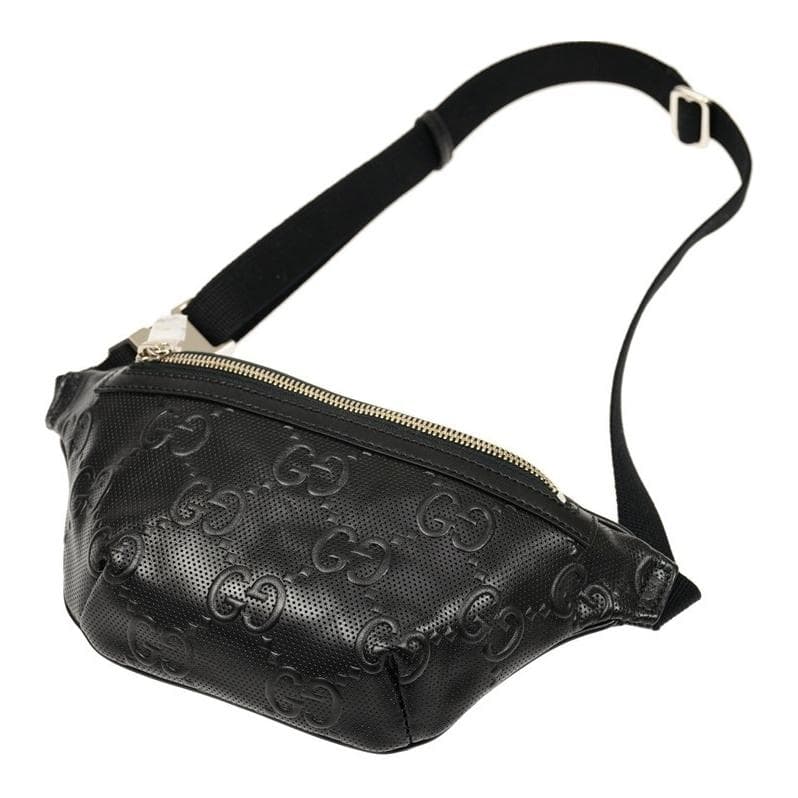 Поясная сумка Gucci Logo Embossed Leather Bag - изображение 2