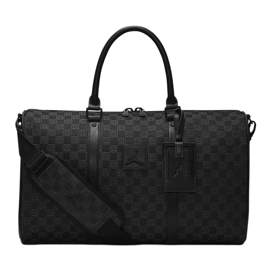 Jordan Monogram Модный Портативный Большой объем Полиэстер Дорожные сумки Унисекс Парный Черный - изображение 1