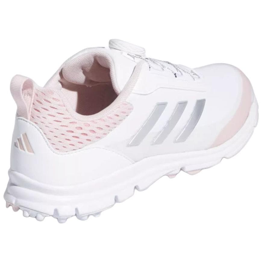 Кроссовки для гольфа Adidas Амортизация Противоскользящие Низкие кеды для гольфа Женские Белый Розовый - изображение 4
