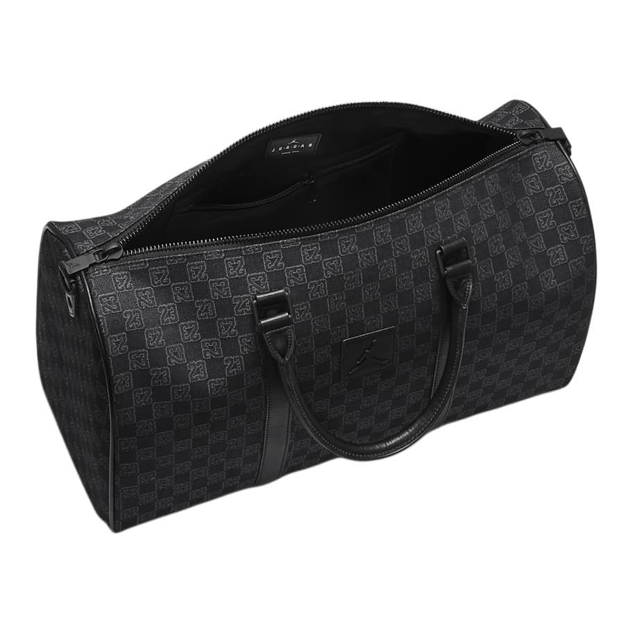 Jordan Monogram Модный Портативный Большой объем Полиэстер Дорожные сумки Унисекс Парный Черный - изображение 4