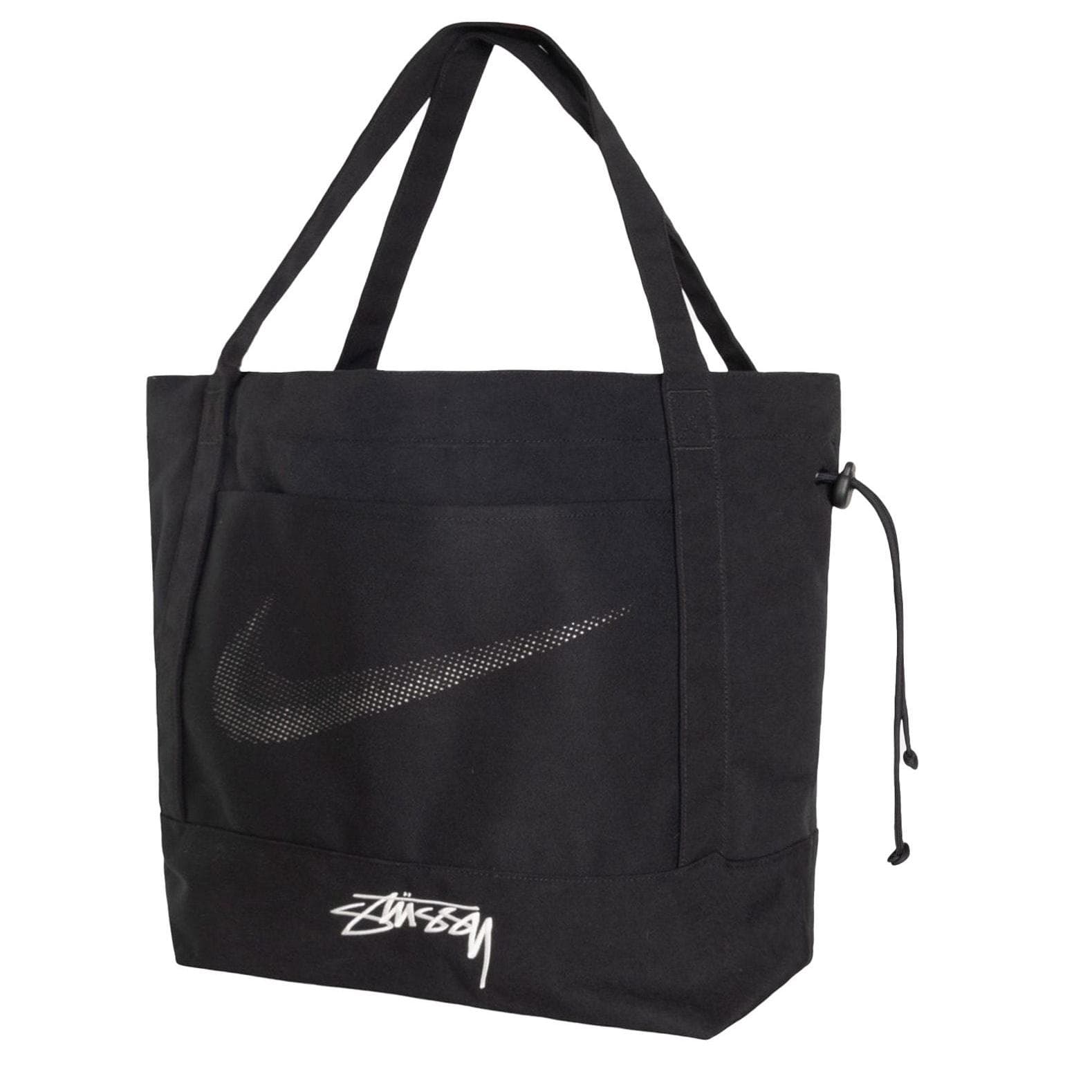 Мини-сумка Nike Stussy Коллаборация Хлопковая Сумка-тоут Сумка для покупок Сумка Стандартная (Стандартная) Унисекс Черная - изображение 2