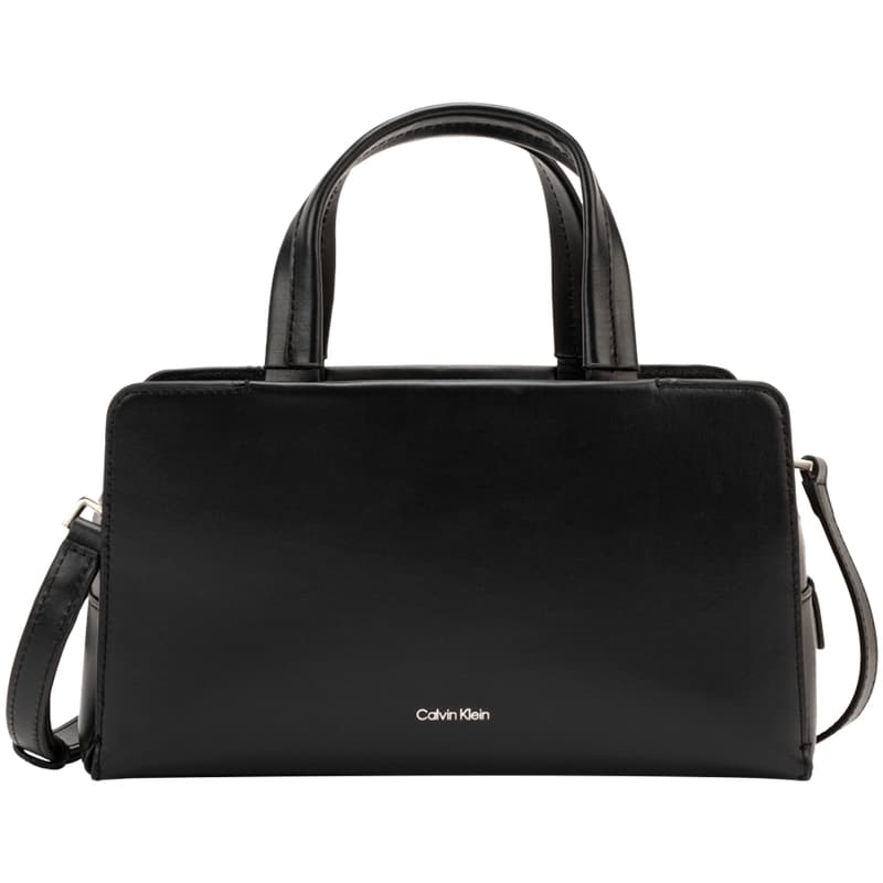 Сумка Calvin Klein Сумка из коровьей кожи среднего размера для женщин цвет космический черный - изображение 1