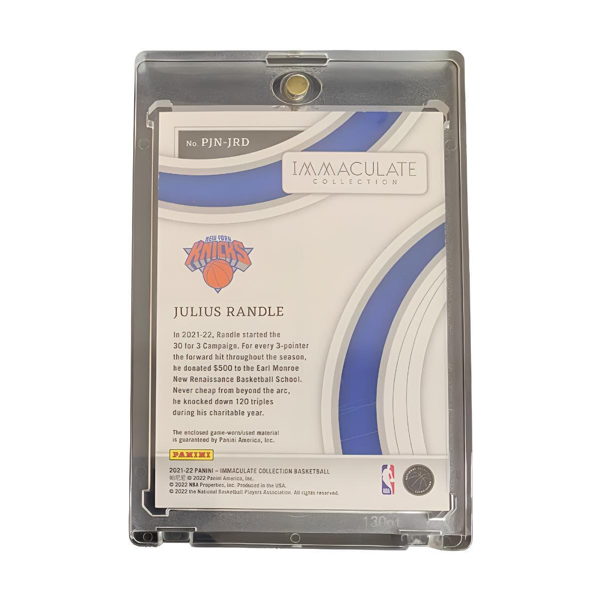 Коллекционные карточки PANINI 2021-22 IMM 1430 patch - изображение 2