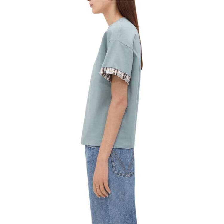 Футболка Bottega Veneta T-рубашка женская стальной синий - изображение 3