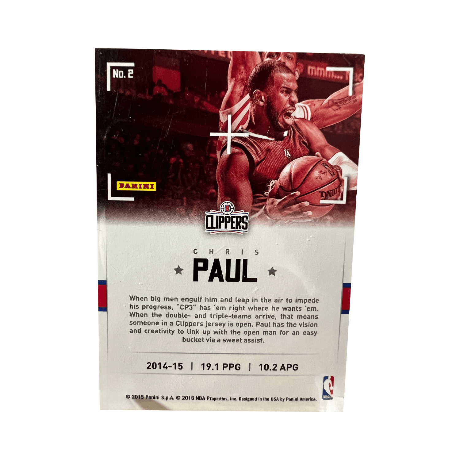 Коллекционные карточки PANINI Щипчики Крис Пол CP3 Золото Ручка Подпись Подпись РАРНАя Спортивная Карты 1 Упаковка - изображение 2