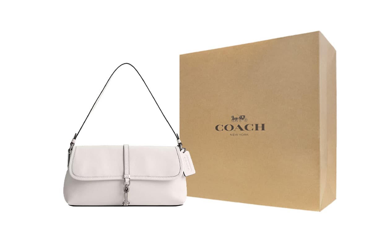 Мини-сумка COACH Hamptons 26 Silver Chalk - изображение 1
