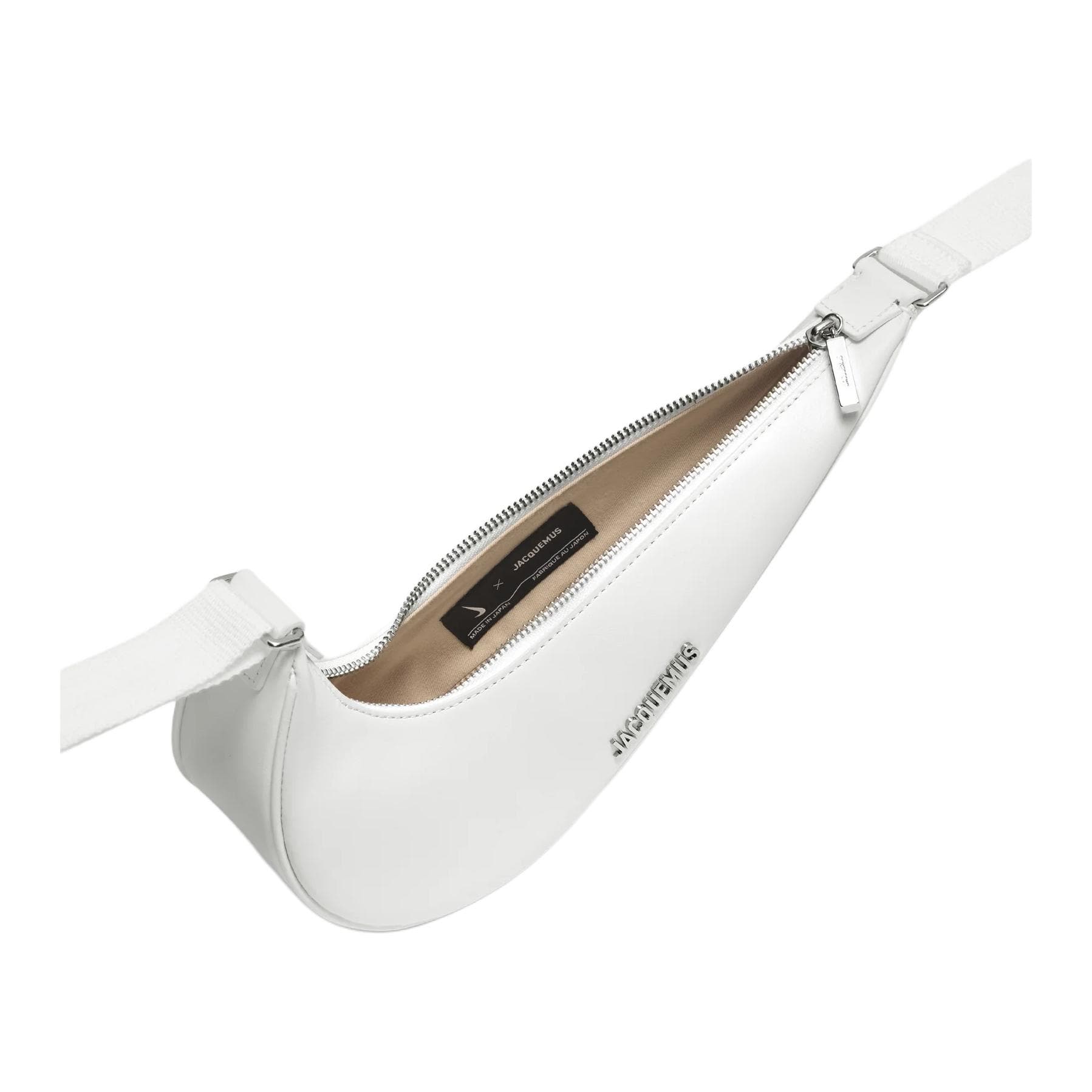 Мини-сумка Nike x Jacquemus Коллаборация Swoosh Кожа Сумки кроссбоди Сумка через плечо Маленький Унисекс Белый - изображение 4
