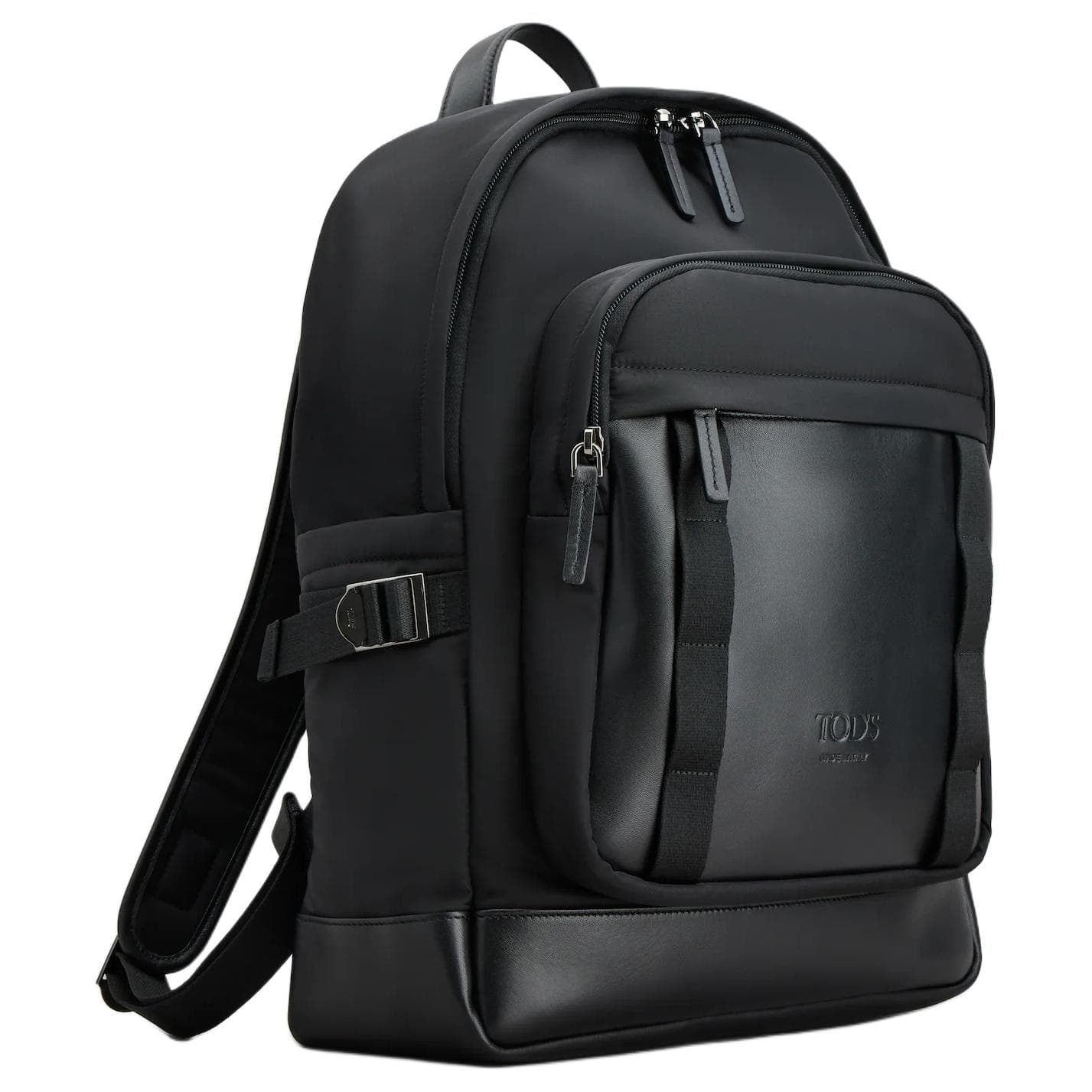 Рюкзак TOD'S Letter Print Zipper Backpack Medium Black - изображение 2