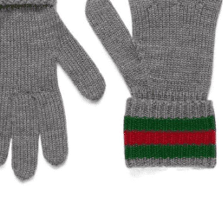 GUCCI Шерстяные Трикотажные Пальцевые Детские Серые - изображение 3