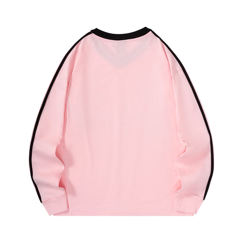 Футболка Suamoment Длинный рукав T-рубашка Sports Casual Свободный крой Топ Унисекс - изображение 4