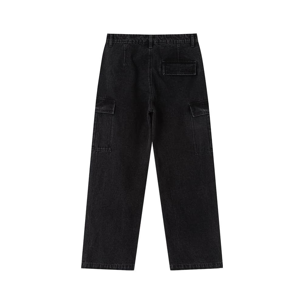 Штаны Suamoment Джинсы Американский Весна-осень Casual Loose Крой Длинный Мужской - изображение 4