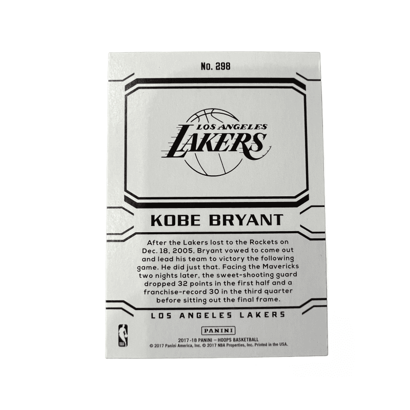 Коллекционные карточки PANINI Los Angeles Lakers Kobe Bryant Черная Мамба Коллекционная сумка РАРНЫЕ спортивные карточки 1 шт - изображение 2