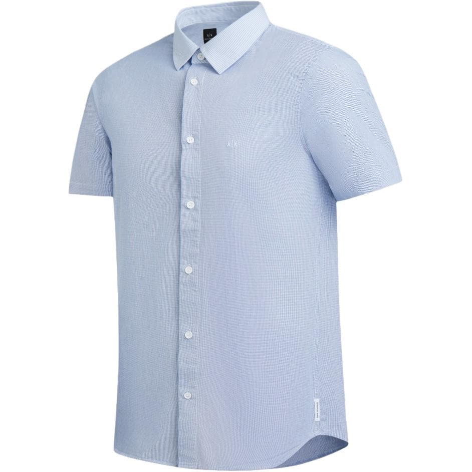 Рубашка ARMANI EXCHANGEAE SS24 Рубашка Мужская Синяя - изображение 3