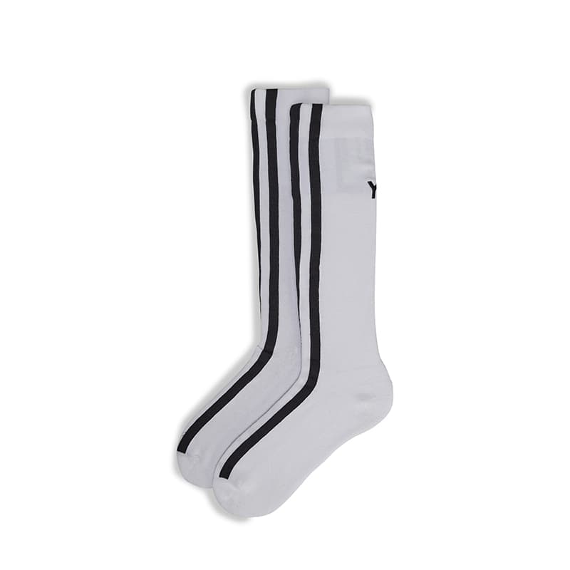 Носки Y-3 STRP SOCK Унисекс высокие носки белый - изображение 1