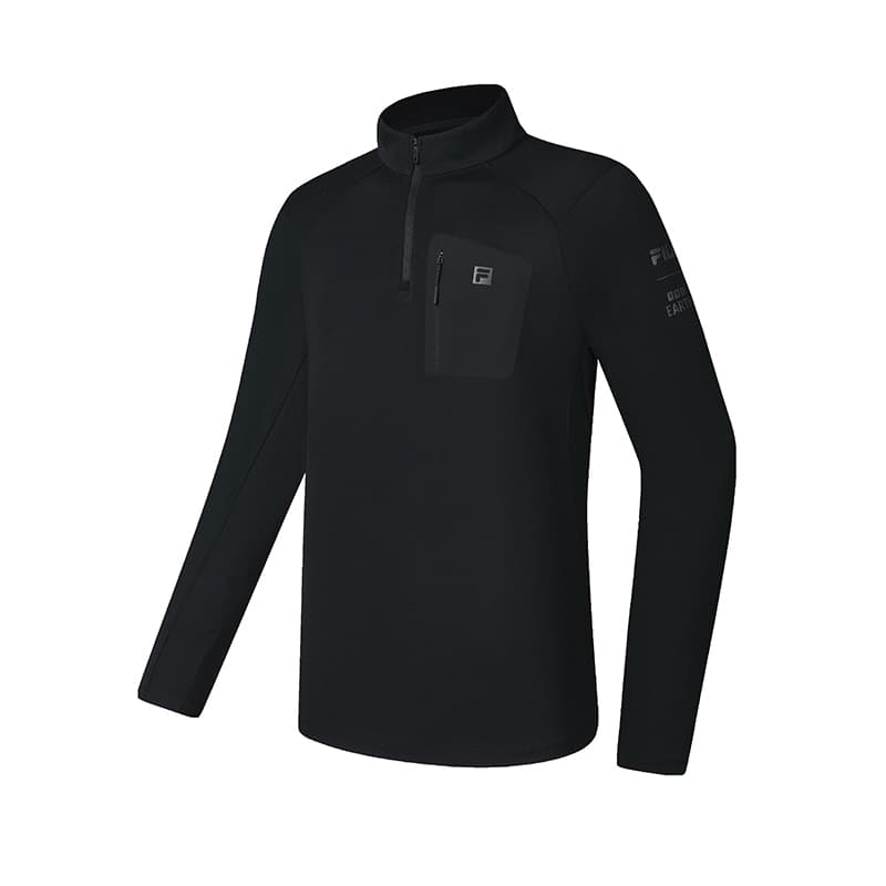 Футболка FILA x BBC EARTH T-Shirt Мужской Темно-Черный - изображение 2