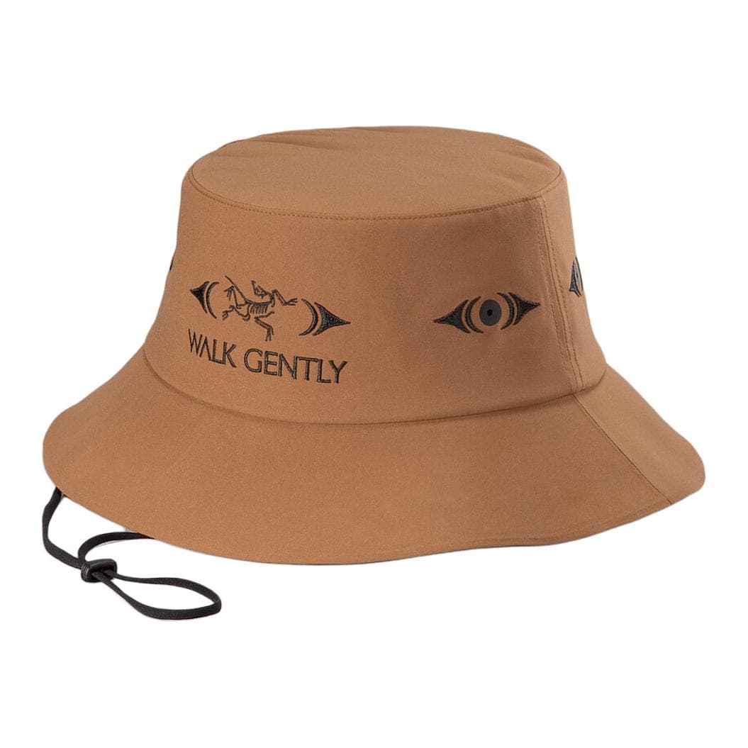 Панама Arcteryx Ведро с буквенным принтом из полиэстера Унисекс Парный Хаки - изображение 2