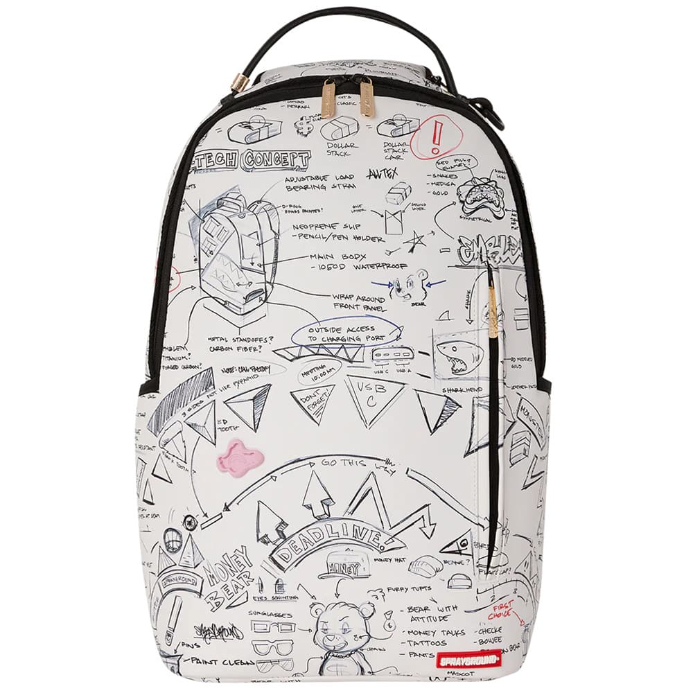 Рюкзак SPRAYGROUND ПВХ Рюкзак Стандартный (Стандартный) Унисекс Натуральный Белый - изображение 1