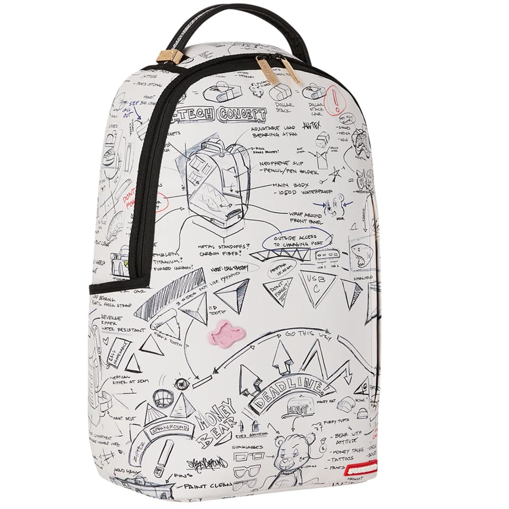 Рюкзак SPRAYGROUND ПВХ Рюкзак Стандартный (Стандартный) Унисекс Натуральный Белый - изображение 2
