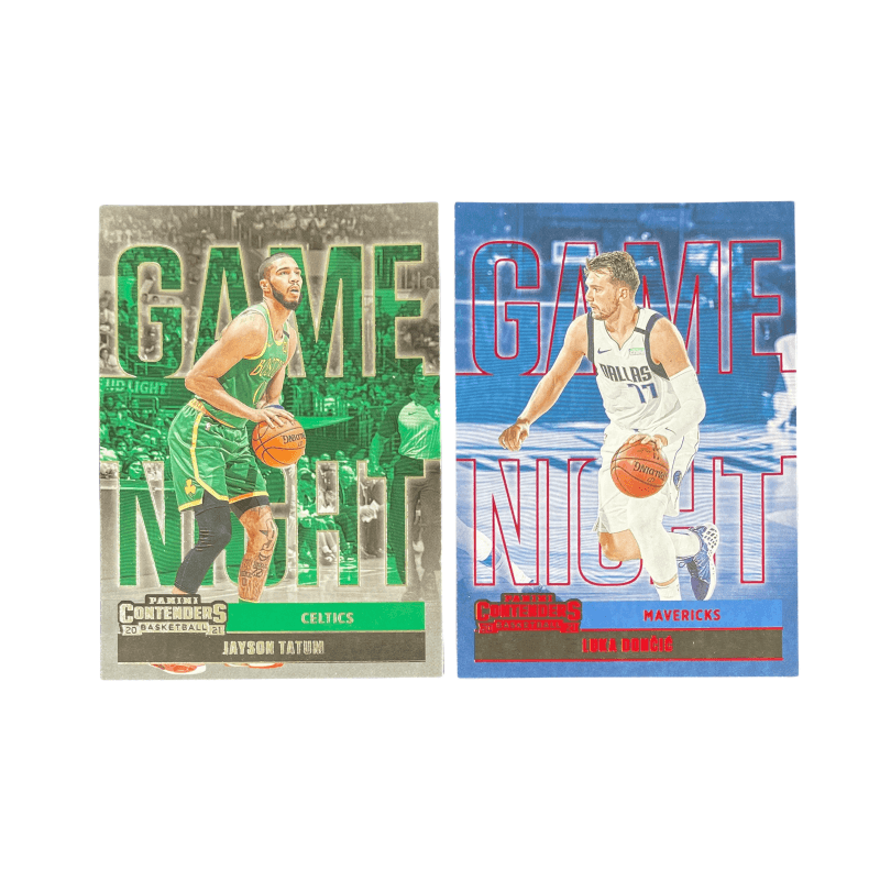 Коллекционные карточки PANINI 2020 21 Шар Game Ticket Дончич+Татум Game Ночной Особенный Карт Карты Access пройдут Спортивные Карты 2 шт - изображение 1