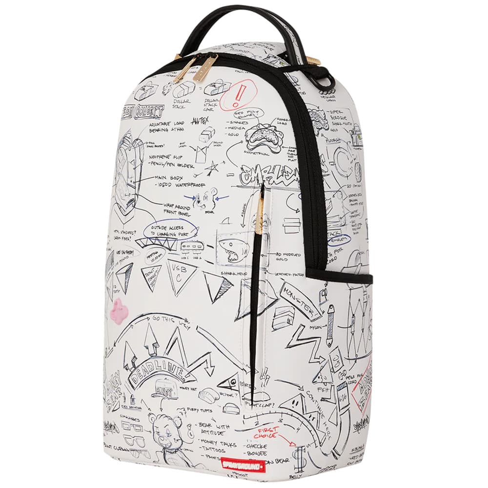 Рюкзак SPRAYGROUND ПВХ Рюкзак Стандартный (Стандартный) Унисекс Натуральный Белый - изображение 4