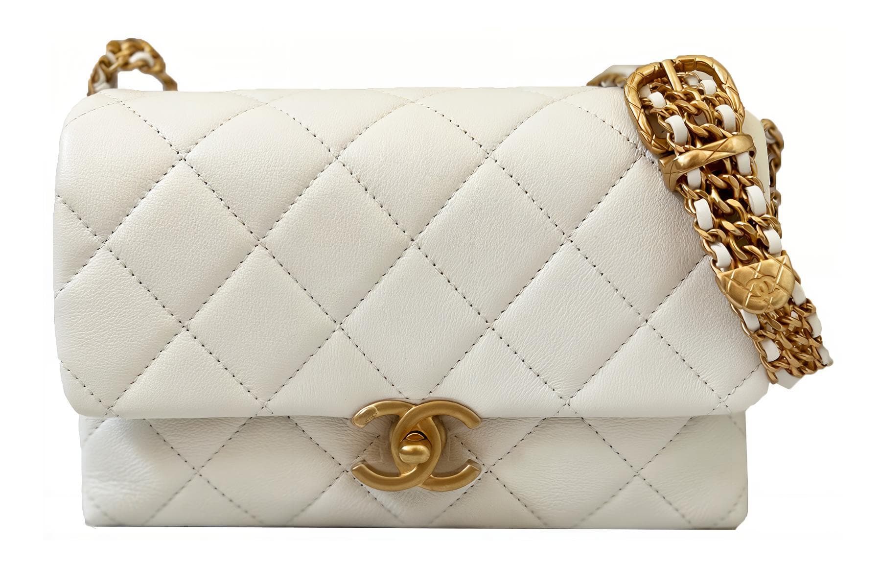 Сумка через плечо Chanel Mini Shoulder Bag White - изображение 1