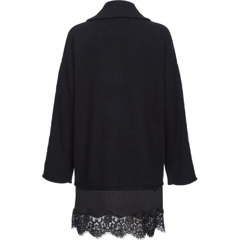 Платье PINKO Длинное платье с длинными рукавами женское черное - изображение 3