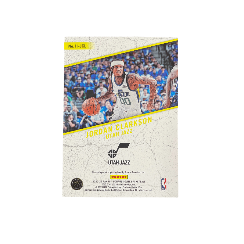 Коллекционные карточки Panini 2022 23 Elite Jordan Clarkson Jazz Jordan Clarkson Игровая карта Карта игрока Коллекция карт - изображение 2
