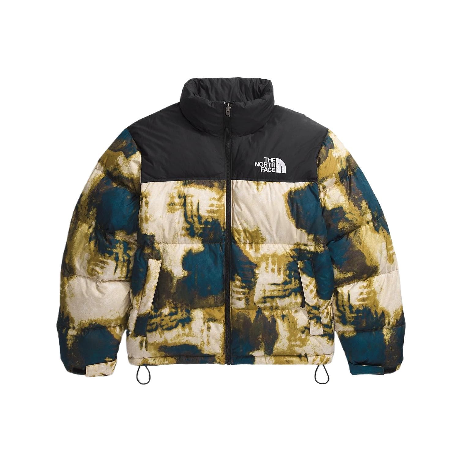 Зимняя куртка The North Face Hoodie Zip Jacket Men Midnight Gasoline Bleach Print Black - изображение 2