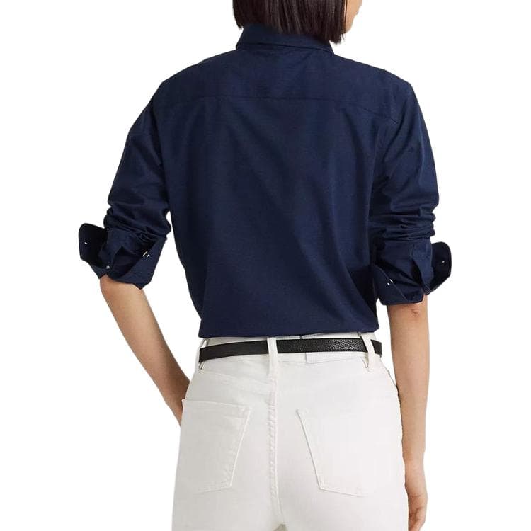 Блузка Рубашка Polo Ralph Lauren Classic Version Женская Морской Синий - изображение 2