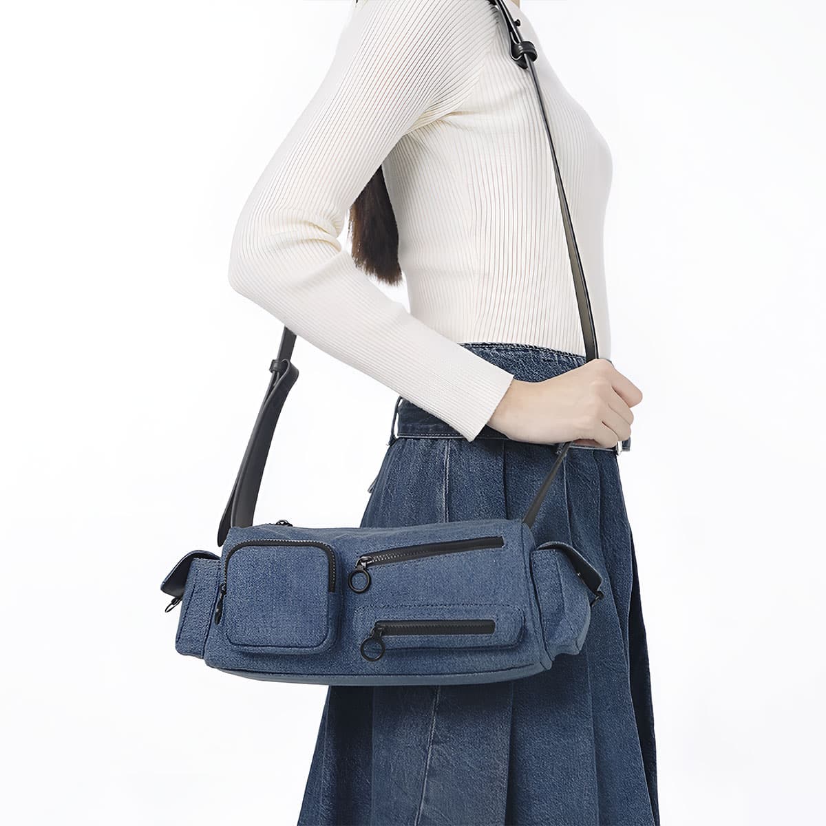 Мини-сумка CHARLESKEITH PU Denim Blue - изображение 4