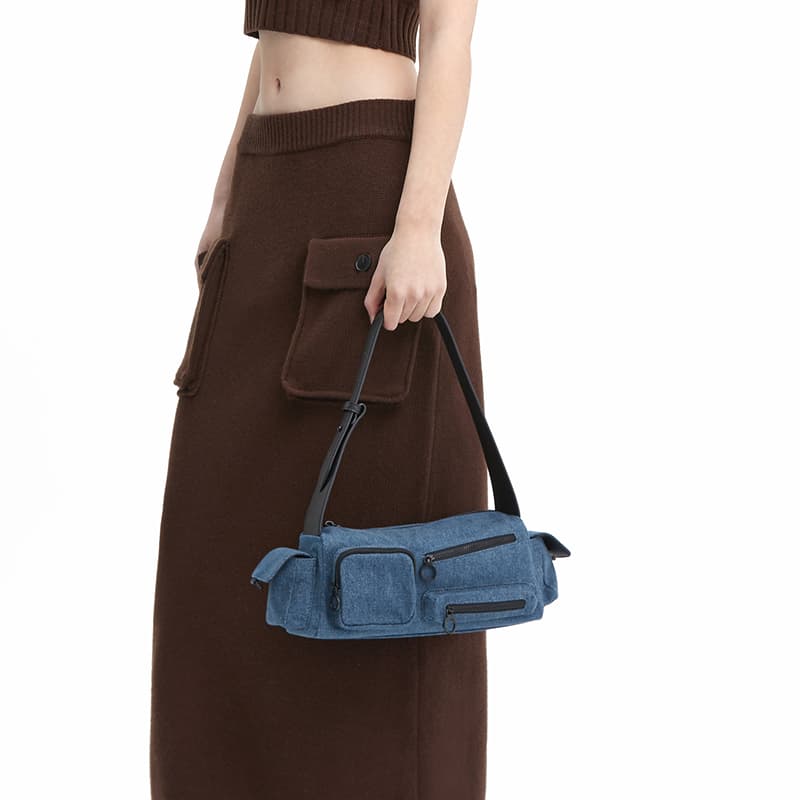 Мини-сумка CHARLESKEITH PU Denim Blue - изображение 5