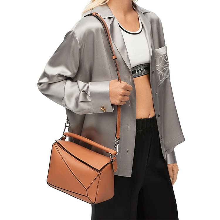 Сумка LOEWE Puzzle Small Brown Caramel - изображение 8