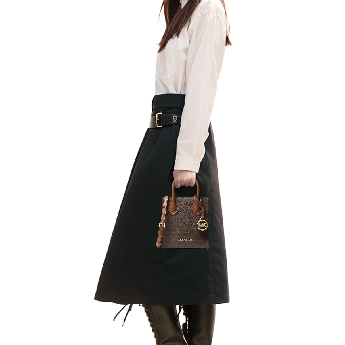 Сумка Michael Kors Mercer Acorn Brown - изображение 4