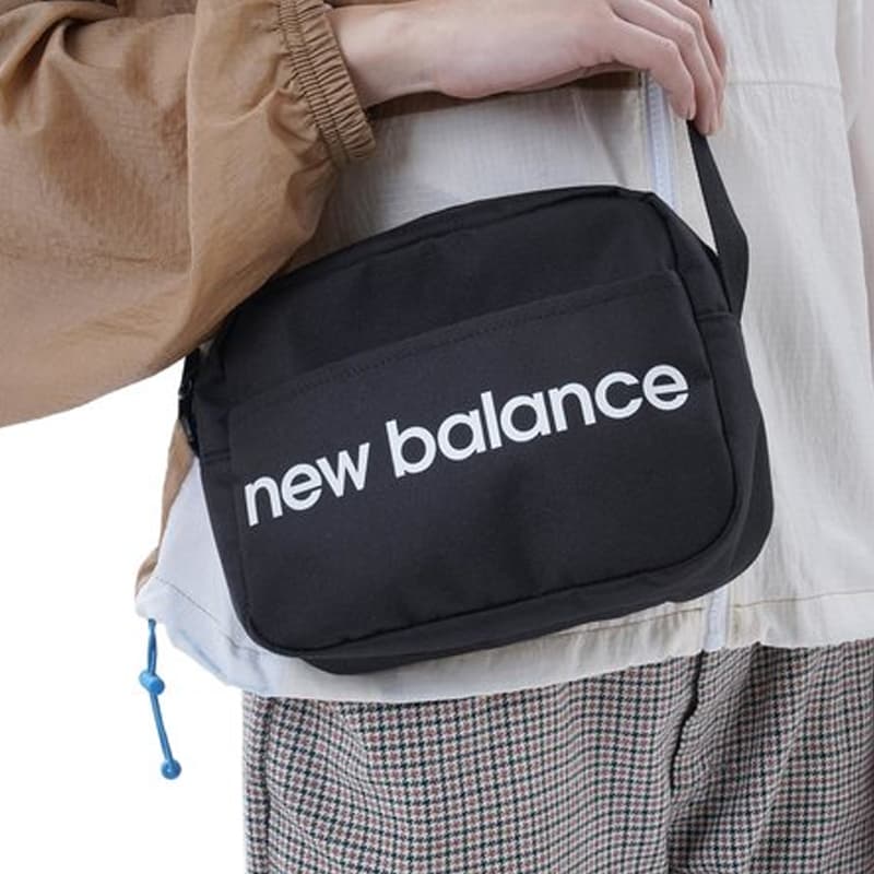 Сумка через плечо New Balance Ткань Сумка через плечо Стандартная (Standard) Унисекс Черная - изображение 4
