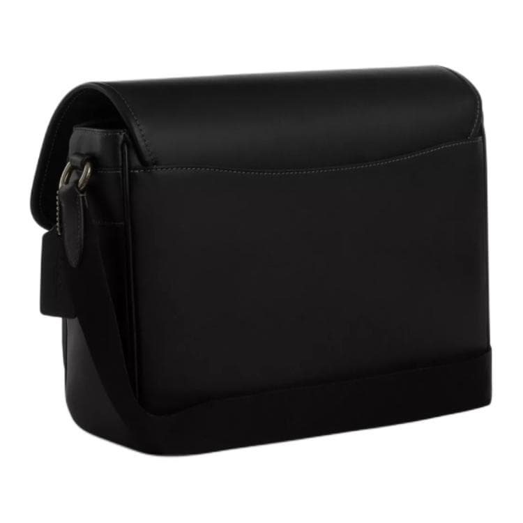 Сумка через плечо COACH Racer Messenger Гладкая телячья кожа Сумка через плечо Большая Мужская Черная - изображение 2