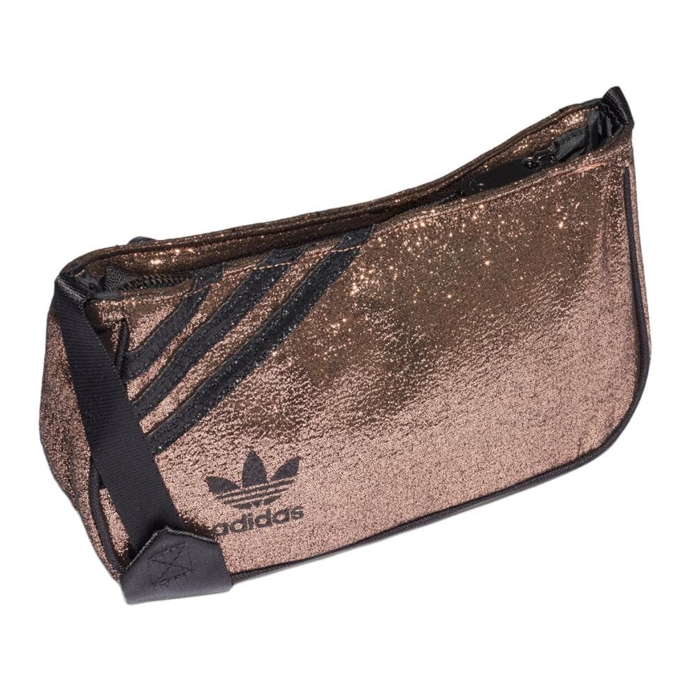 Мини-сумка Adidas Originals Трилистник ПЭТ (PET) Сумка через плечо Сумка на плечо Стандартная Женская Шампань - изображение 4