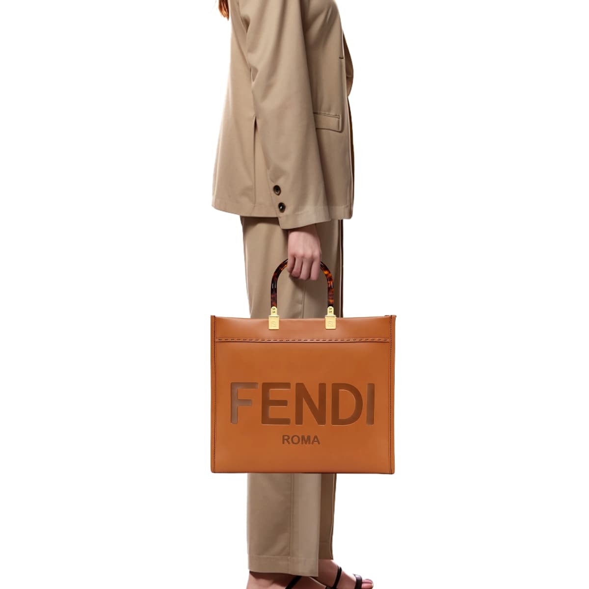 Сумка FENDI Sunshine Logo Tote - изображение 7