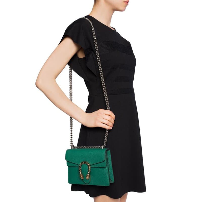 Сумка через плечо Gucci Dionysus Mini Green - изображение 5