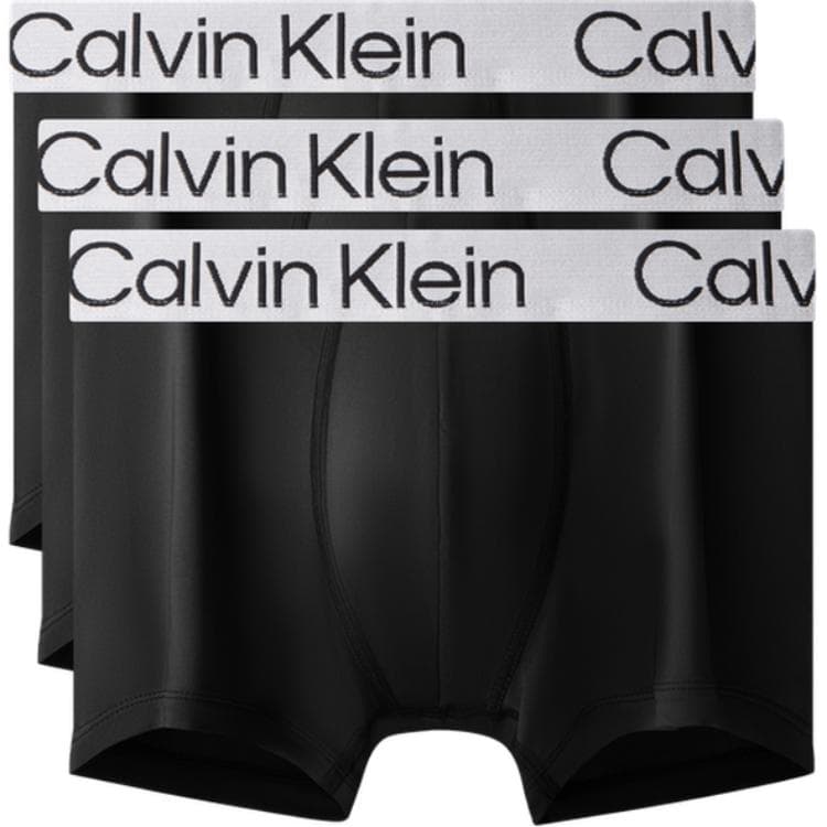 Трусы Calvin Klein Мужское нижнее белье 3 штуки космический черный - изображение 1