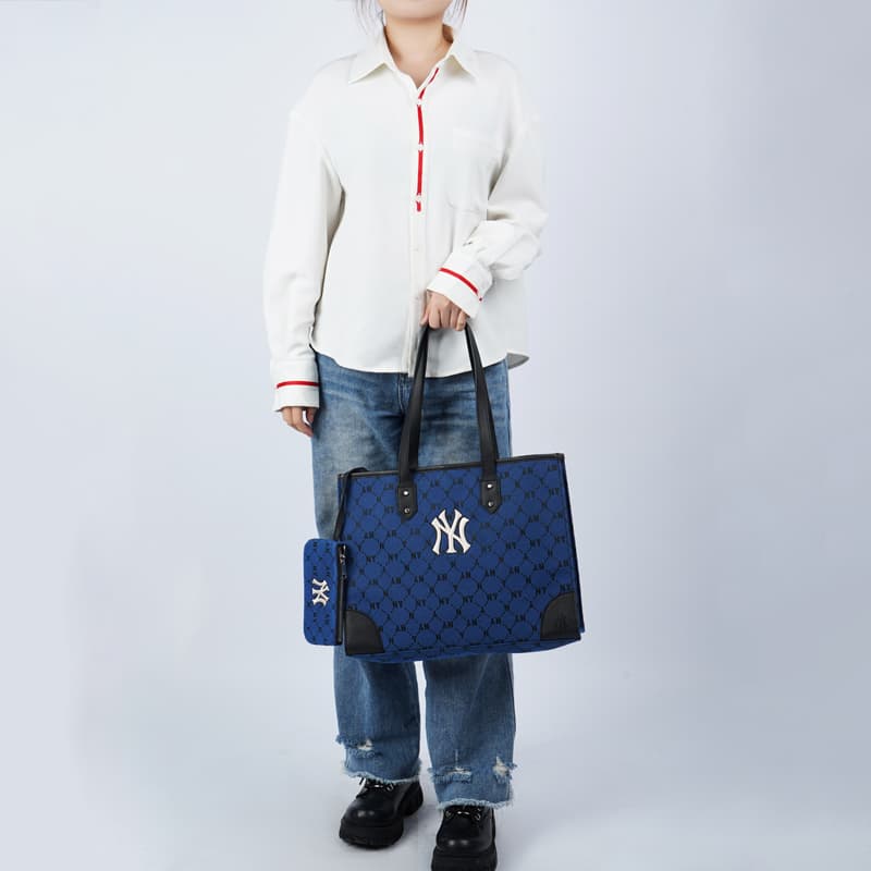 Сумка MLB Monogram Logo Tote - изображение 4