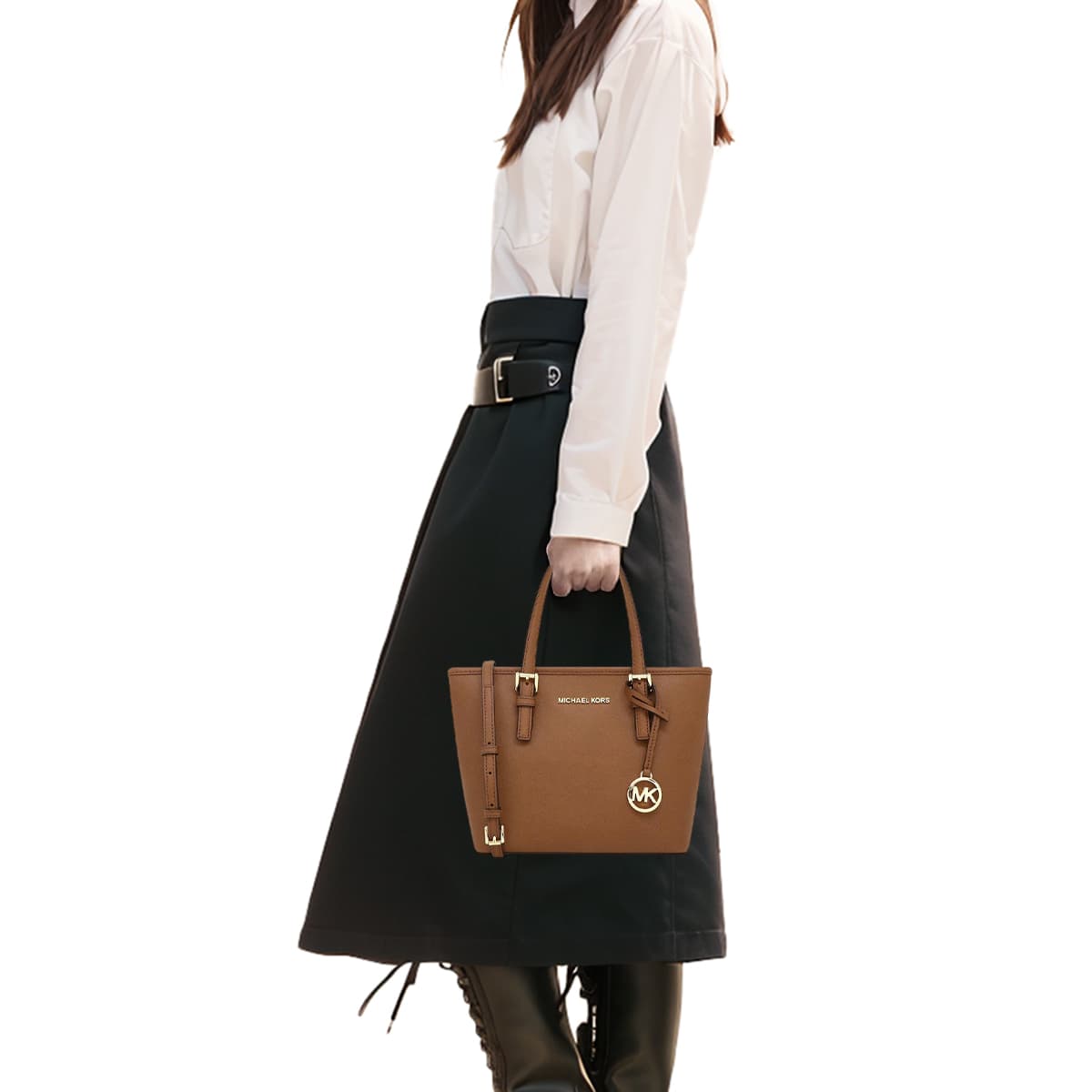 Сумка Michael Kors Jet Set Caramel Brown - изображение 7