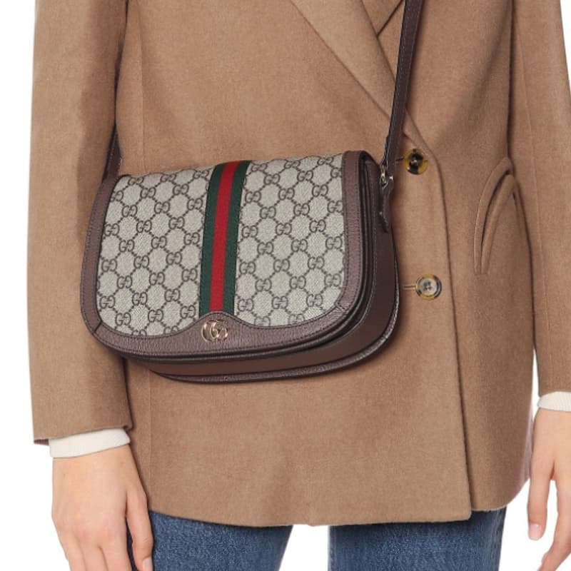 Сумка через плечо Gucci Ophidia Saddle Bag - изображение 9