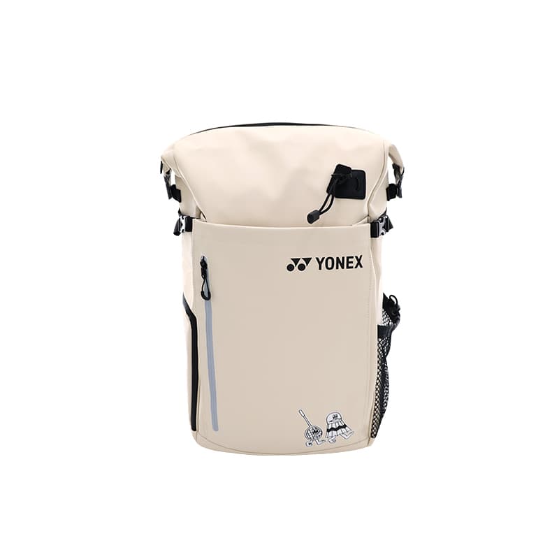 Рюкзак YONEX Водонепроницаемый искусственный кожаный рюкзак стандартного размера (стандартный) унисекс хаки-бежевый - изображение 1