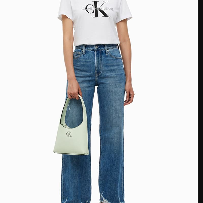 Мини-сумка Calvin Klein Сумка из синтетического материала сумка через плечо сумка для плеча женская цвет хризантема зеленый - изображение 8